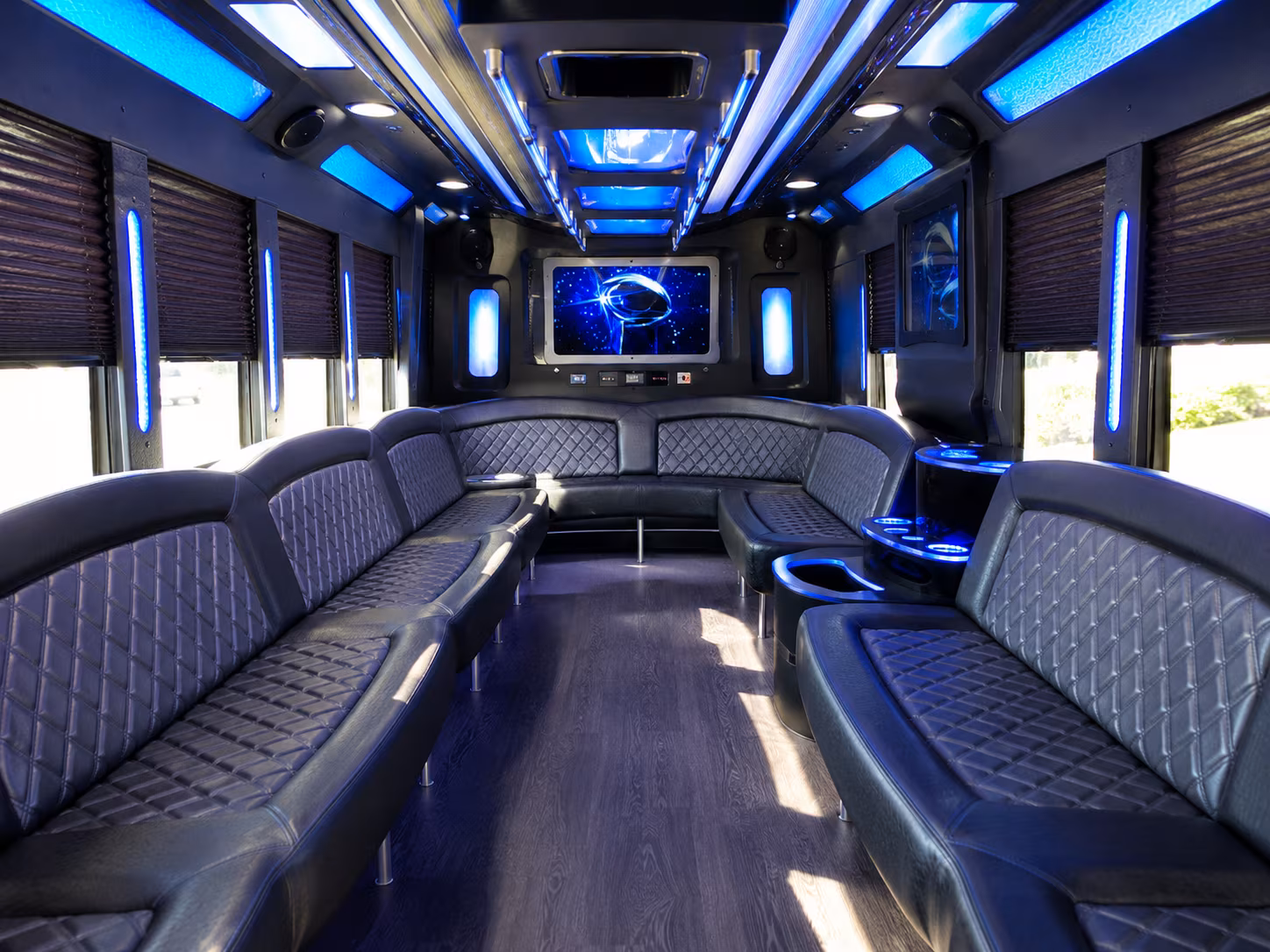carson city 28 passenger party bus inside