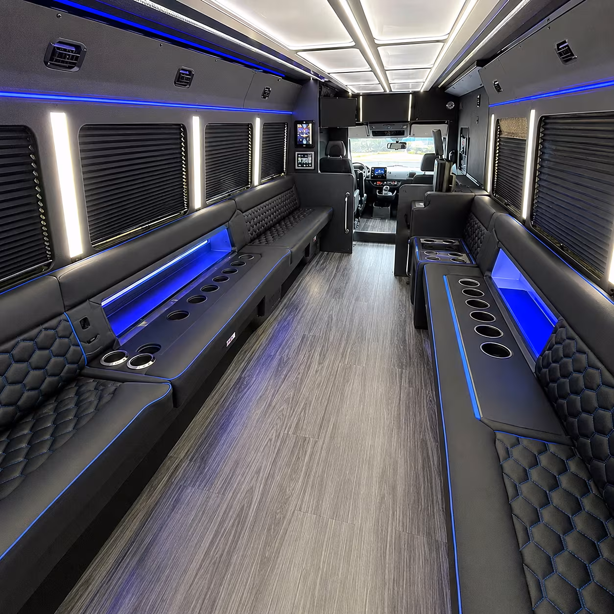 carson city party bus rental interior