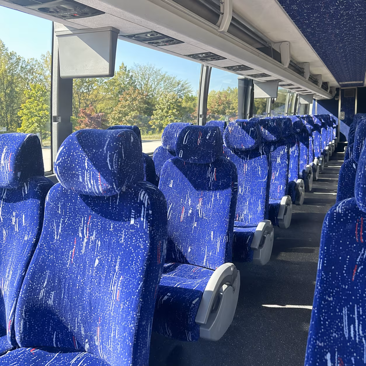 sparks charter bus rental inside