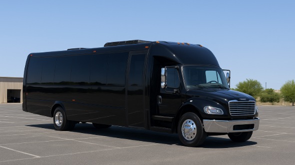 Exterior of Charter Bus Company Carson City's 18 Passenger Minibus in Carson City