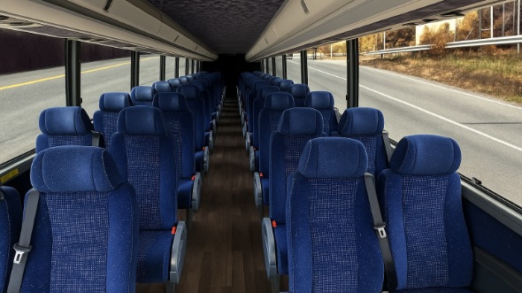 Interior of Charter Bus Company Carson City's 20 Passenger Mini bus in Carson City