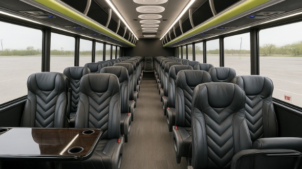 Interior of Charter Bus Company Carson City's 25 Passenger Mini bus in Carson City