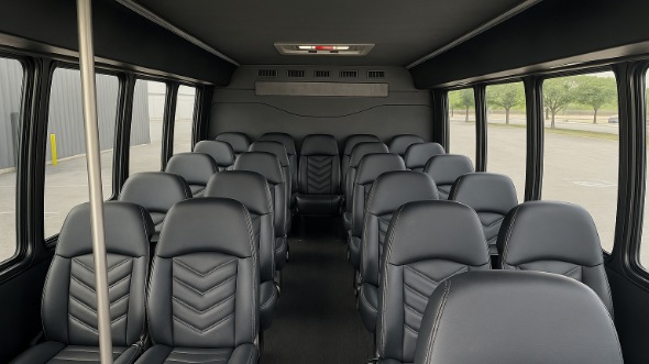 Interior of Charter Bus Company Carson City's 35 Passenger Minibus in Carson City