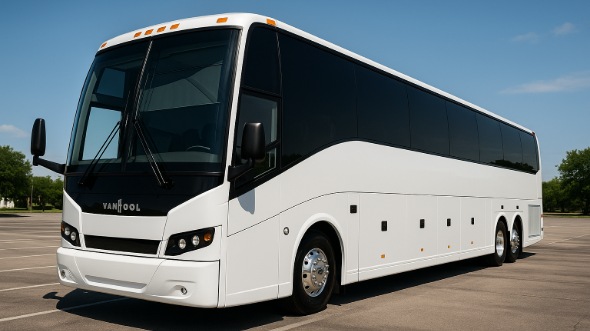 Exterior of Charter Bus Company Carson City's 55 Passenger Charter Bus in Carson City