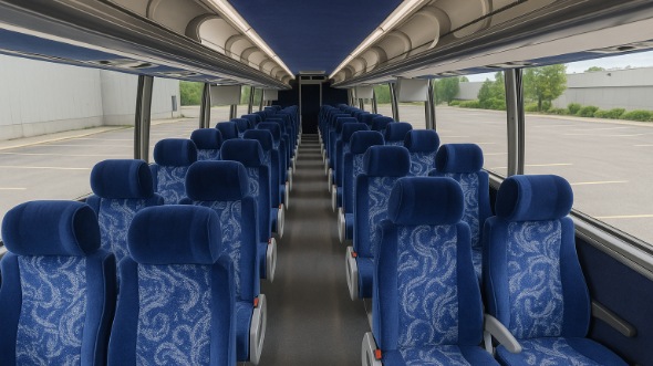 carson city 54 passenger charter bus inside