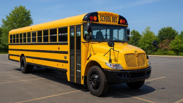 Exterior of Charter Bus Company Carson City's School Bus in Carson City